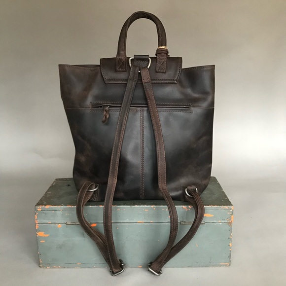 KASZER Buffalo Leather Backpack #20081 C6 - Picture 6 of 12